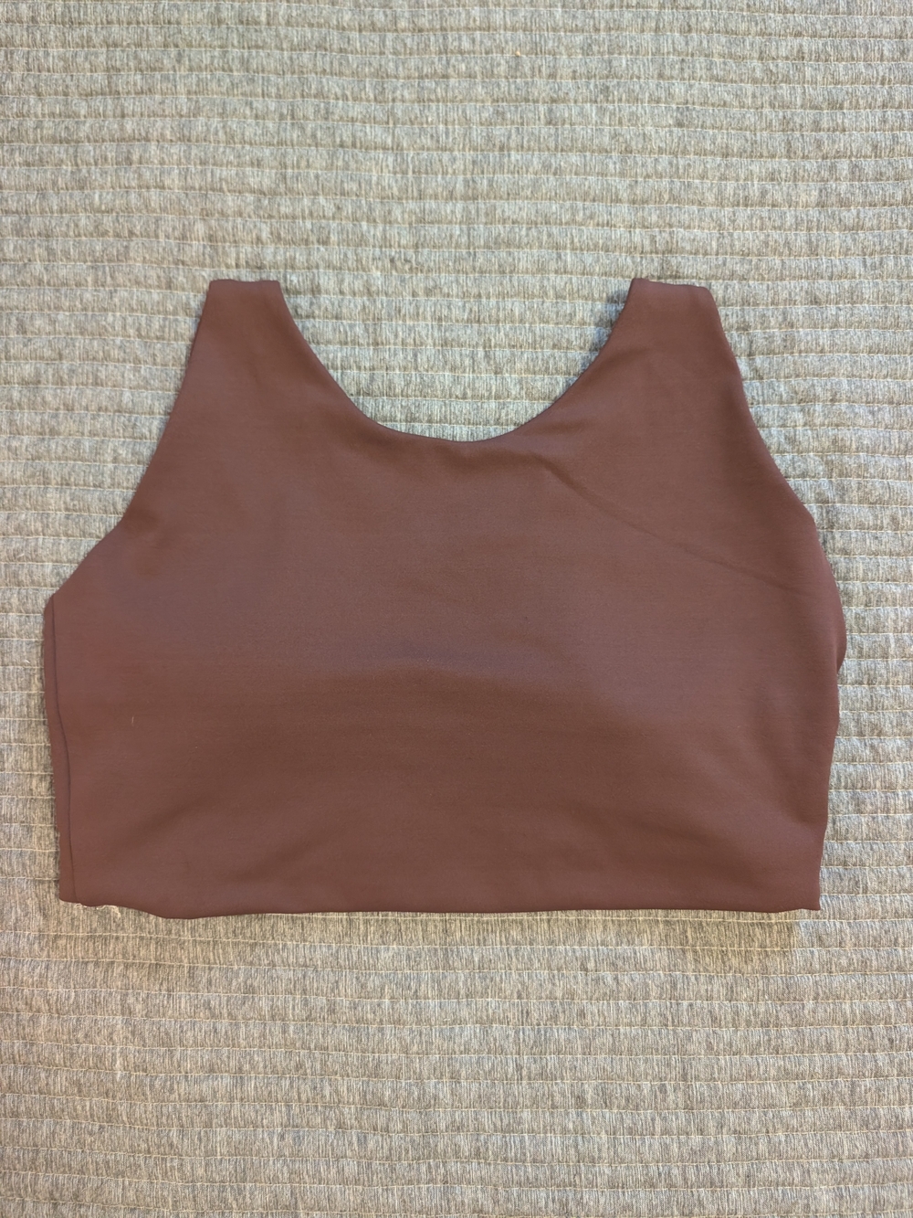 Senita High Neck Strappy Sports Bra - Brick Red